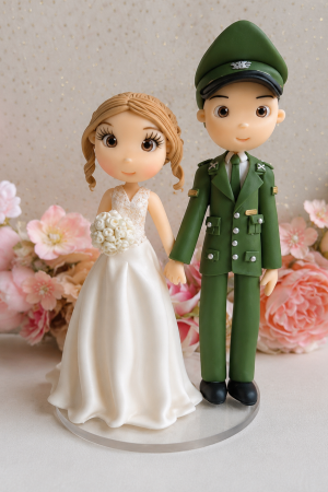 Novia más uniformado formato 15 cm