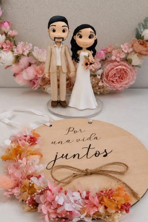 Pack novios pequeños  y porta argollas