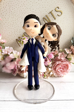 Novios a caballito formato pequeño.